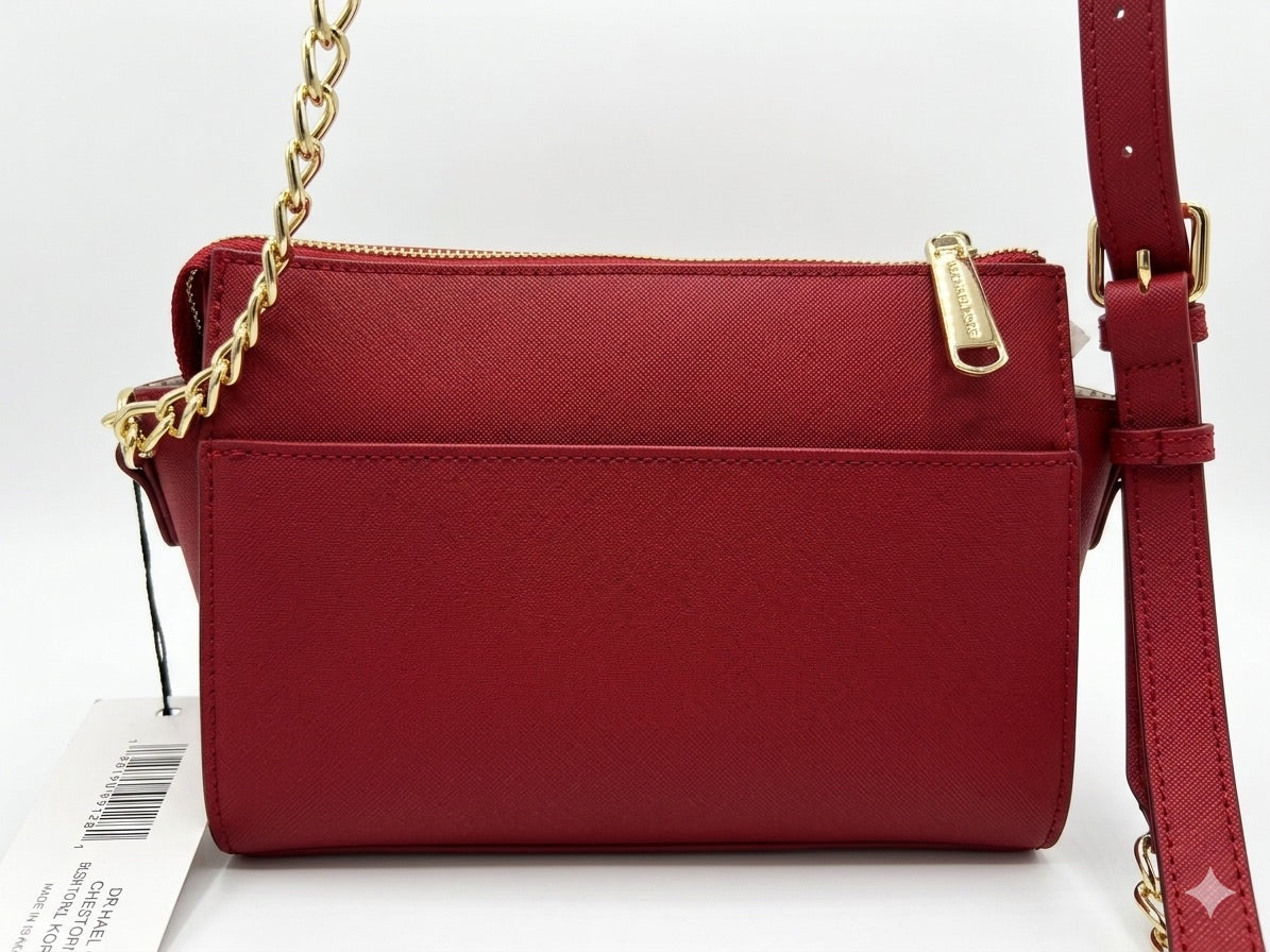STEVE MADDEN BLEXI TOP ZIP CROSSBODY CHEVY RED