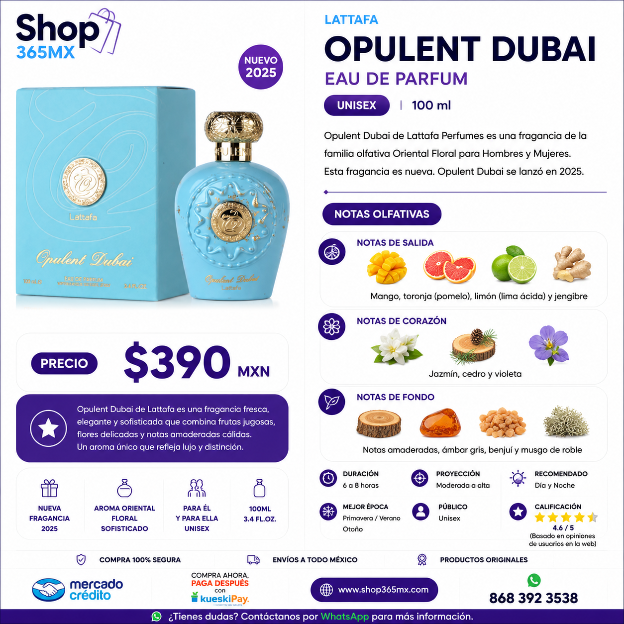 LATTAFA Opulent Dubai EDP U 100ML