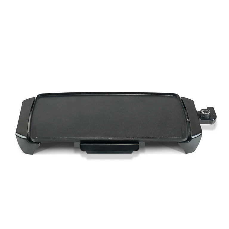 Mainstays Plancha negra de 20" apta para lavavajillas con control de temperatura ajustable