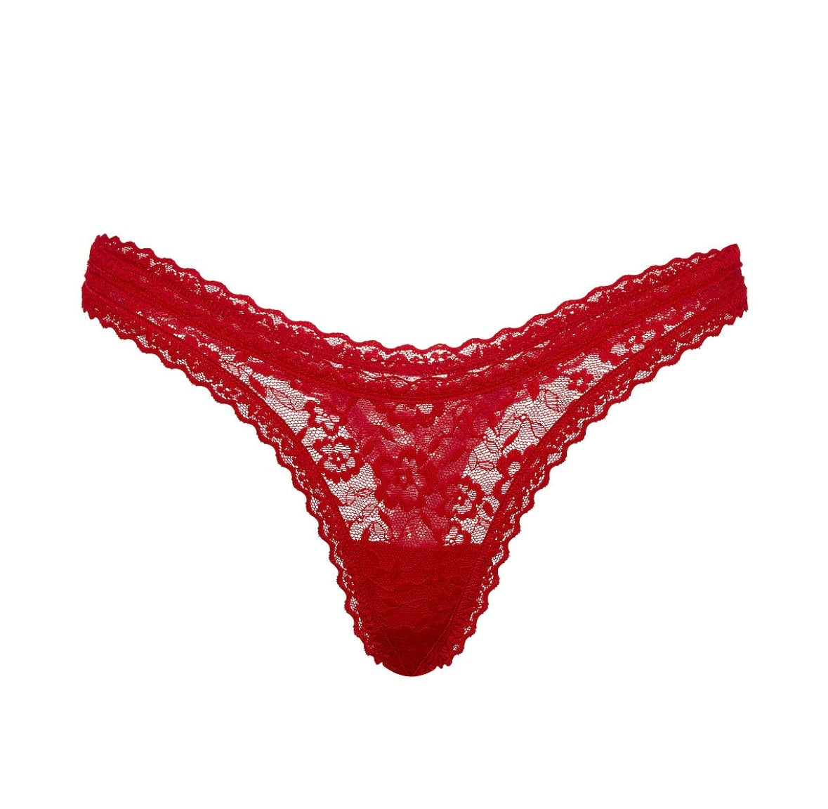 ❤️ Tanga Victoria’s Secret de Encaje Rojo para Mujer – Lencería Femenina