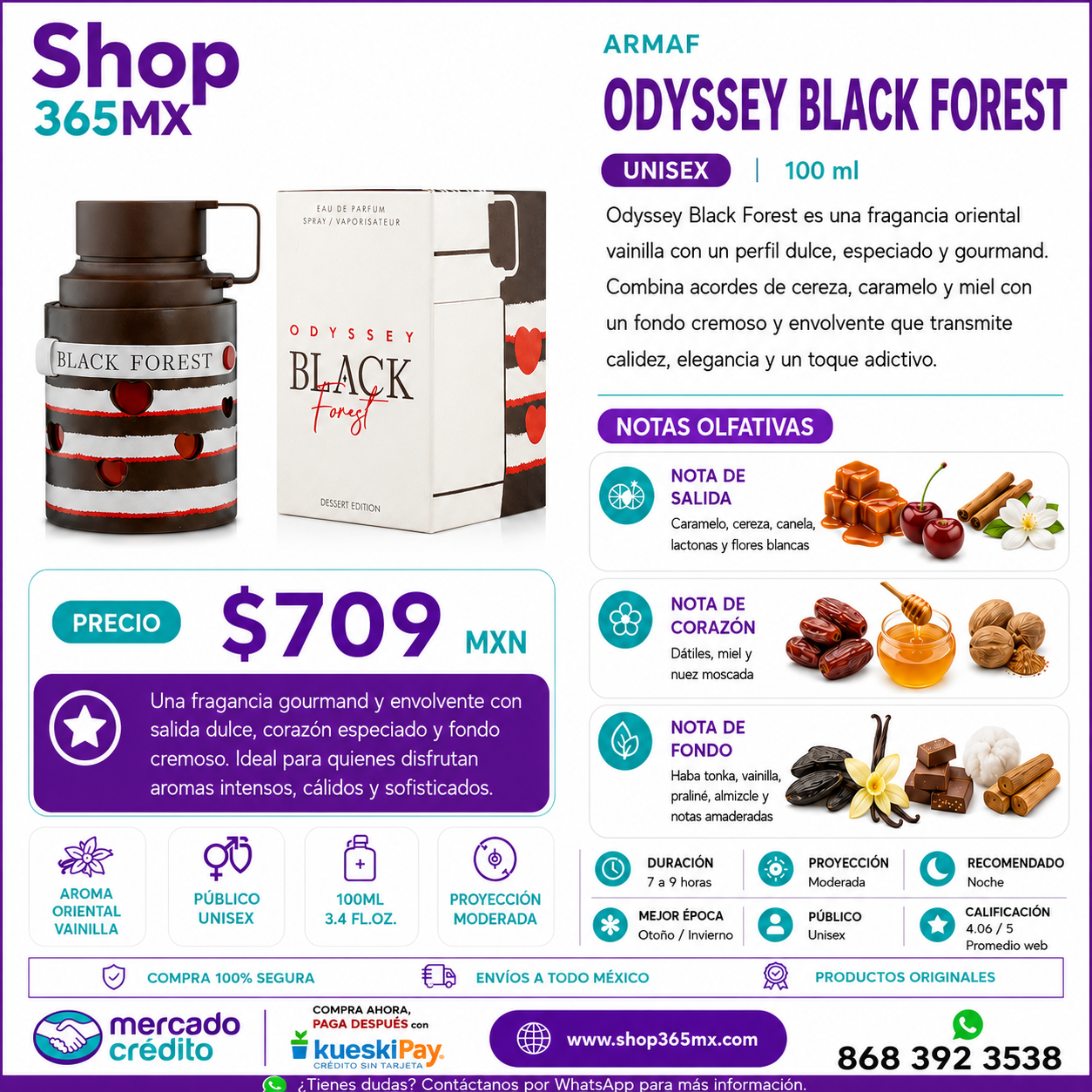 ARMAF Oddissey Black Forest EDP U 100ML