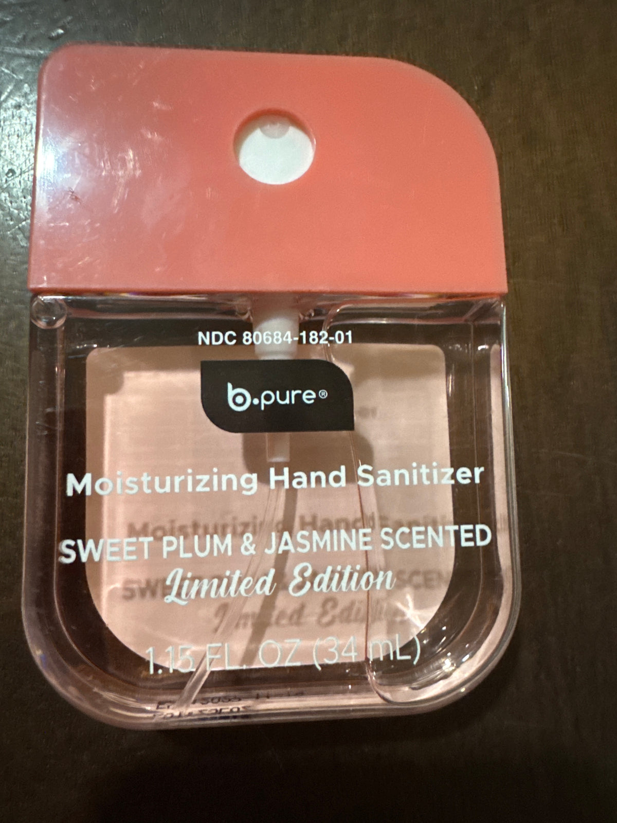 BPure Moisturizing Hand Sanitizer Sweet Plum & Jasmine Scented