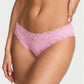 Panty Rosa con Encaje y Lunares – Corte Bikini Femenino