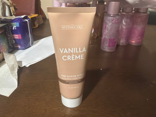 The Spathecary Vanilla Creme Pre-Shave Scrub