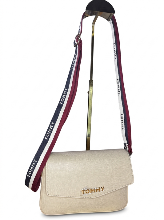 Crossbody Tommy Hilfiger Beige Modelo 69J9554 230 AB2