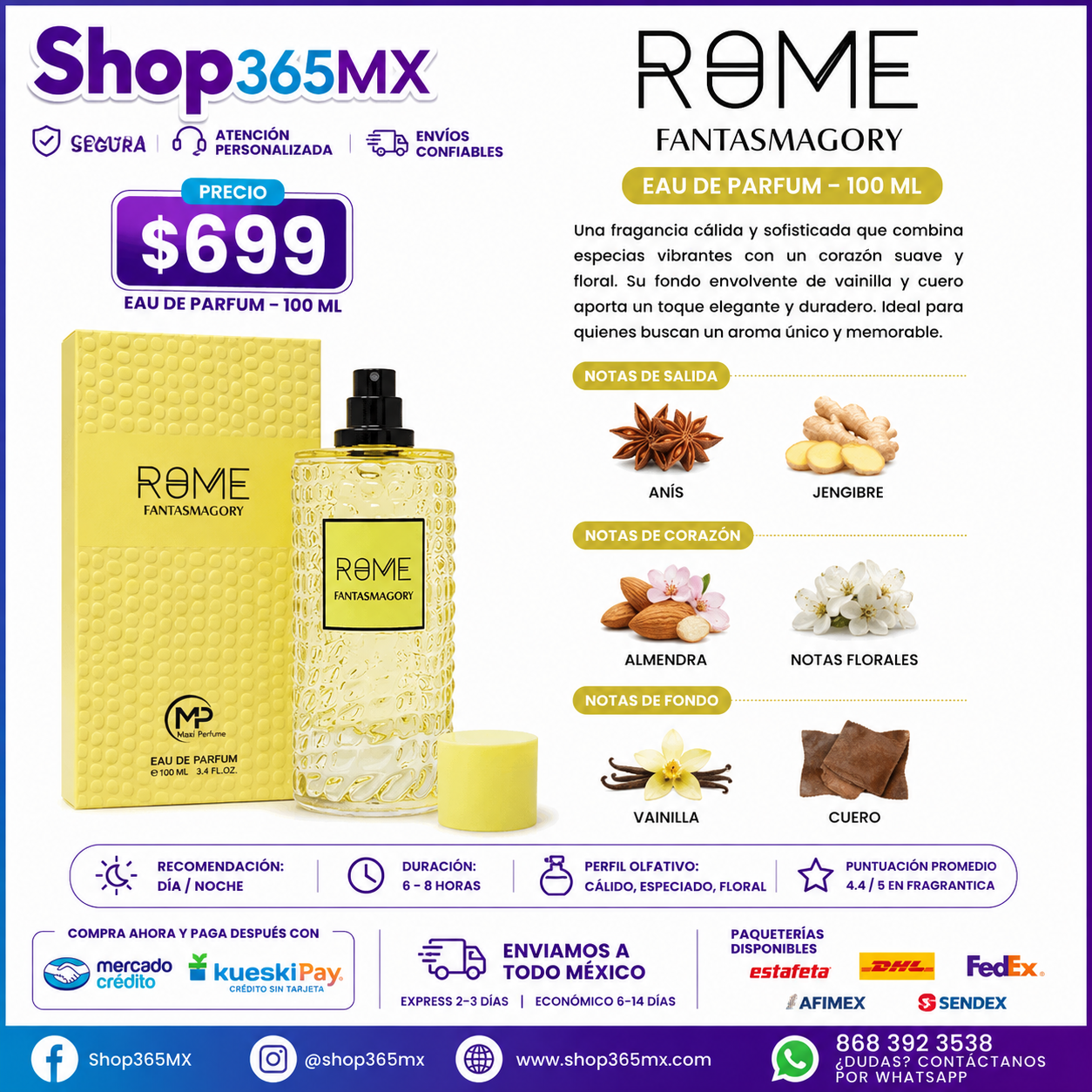 MAST PERFUME ROME FANTASMAGORY EDP U 100ML