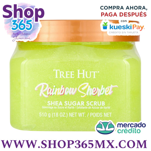 Exfoliante de azúcar Tree Hut Rainbow Sherbet, 18 oz