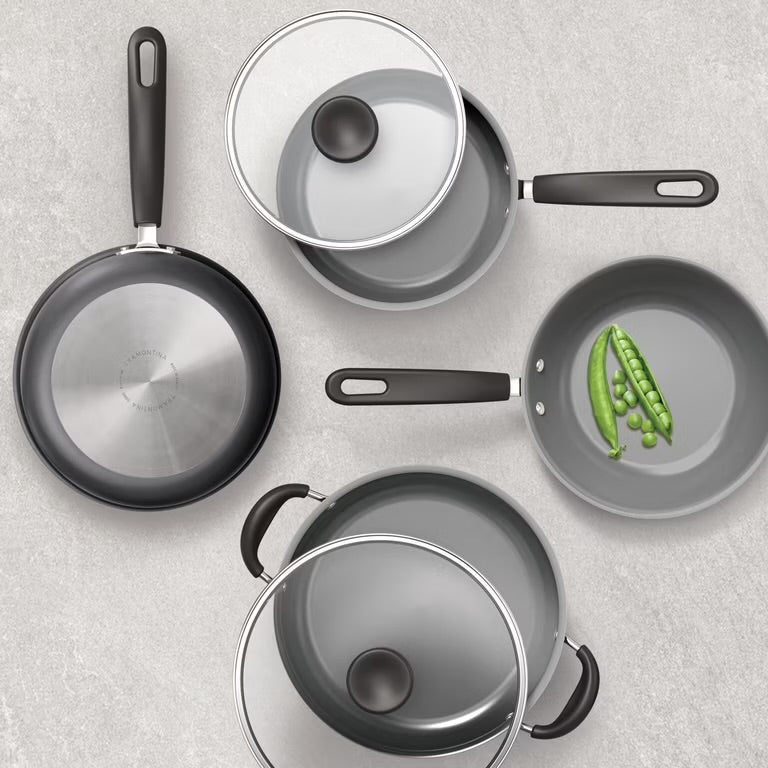 Tramontina Primaware Juego de Utensilios de Cocina Antiadherentes de 18 Piezas, Asfalto