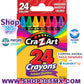 Cra-Z-Art Crayones multicolores de calidad escolar, 24 unidades, suministros para el regreso a la escuela