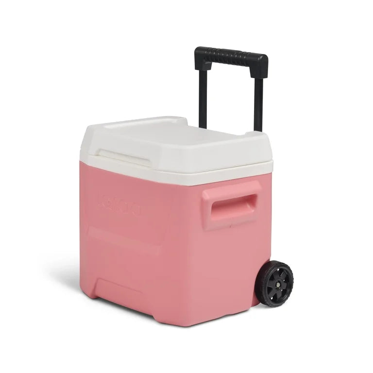 Igloo Hielera Nevera de 16 QT Laguna con Ruedas, Rosa Coral
