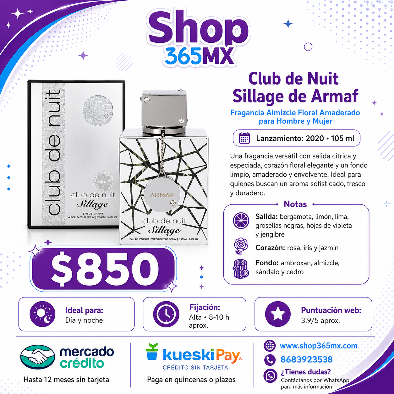 ARMAF Club de Nuit Sillage EDP H 100ML