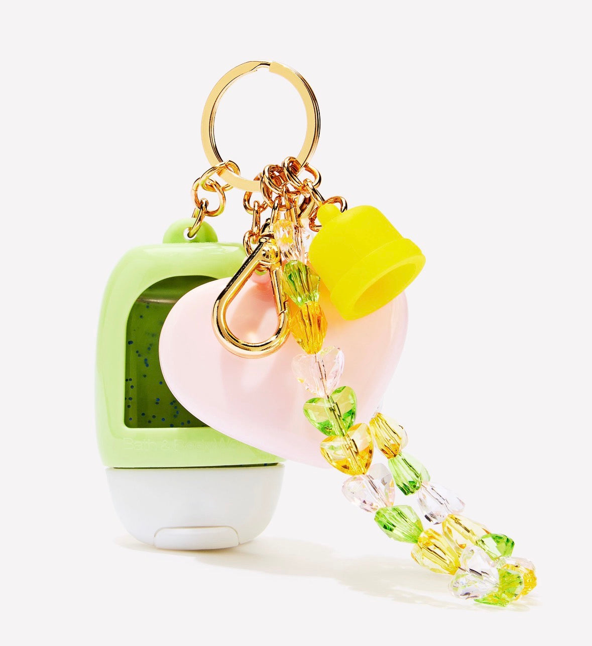 Bath & Body Works Wristlet with Mirror PocketBac Holder – Llavero con Espejo y Pulsera de Cuentas