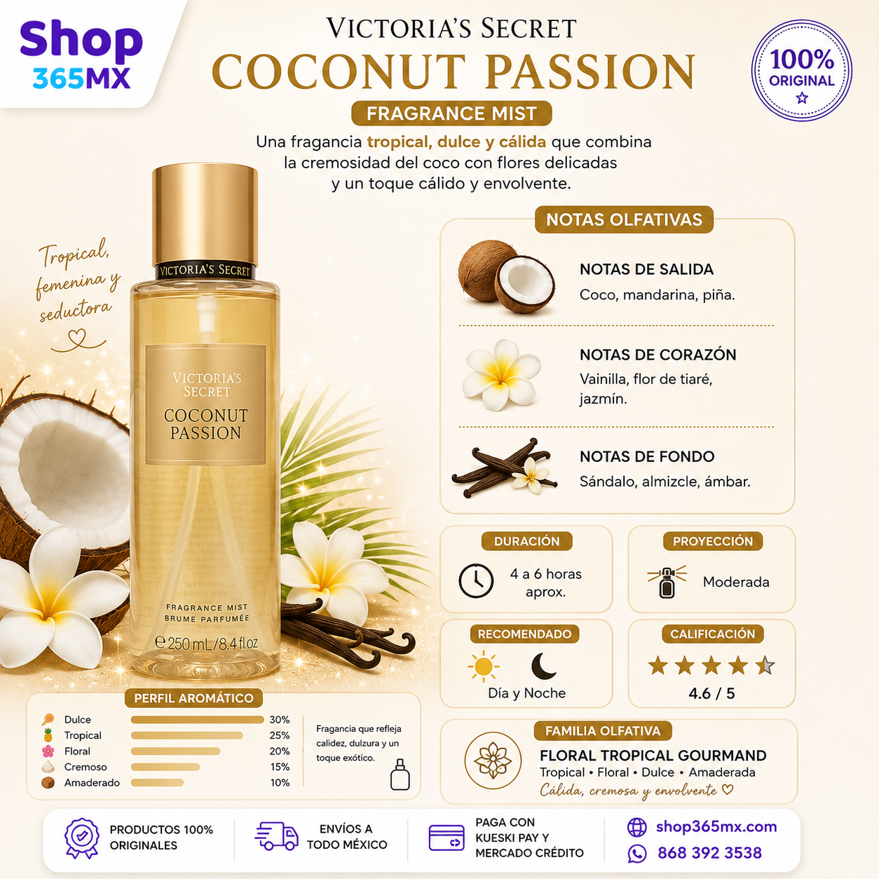 Body Mist Coconut Passion Victoria’s Secret