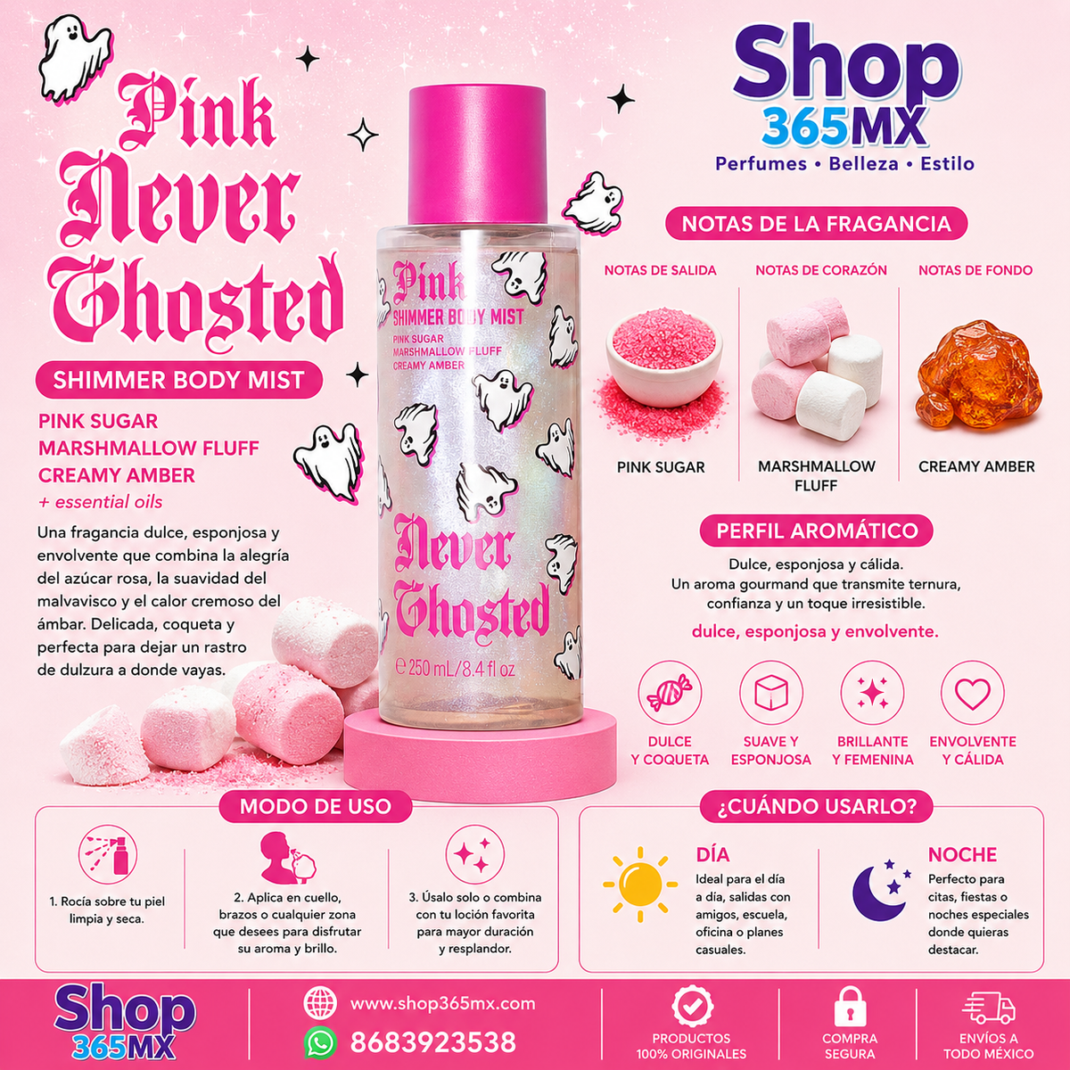 Pink Never Ghosted Body Mist