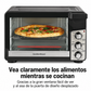 Hamilton Beach Easy View XL Horno Tostador con Freidora de Aire con Sure-crisp, 1750W, Capacidad para 6 Rebanadas, 31460