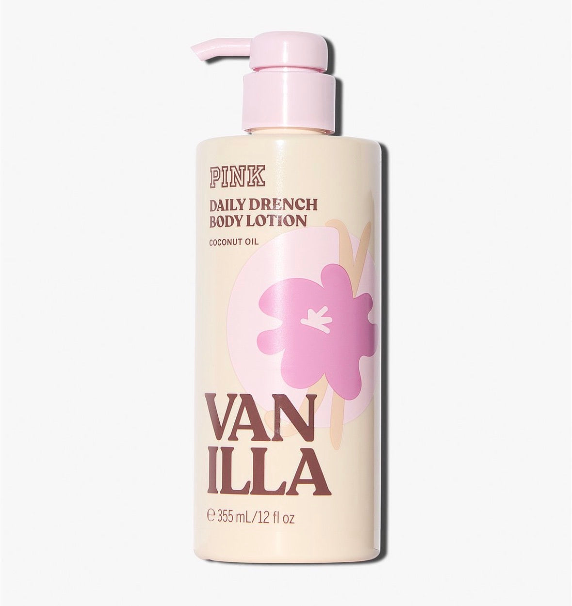 PINK Vanilla Daily Drench Body Lotion 355 ml | Loción Corporal con Aceite de Coco
