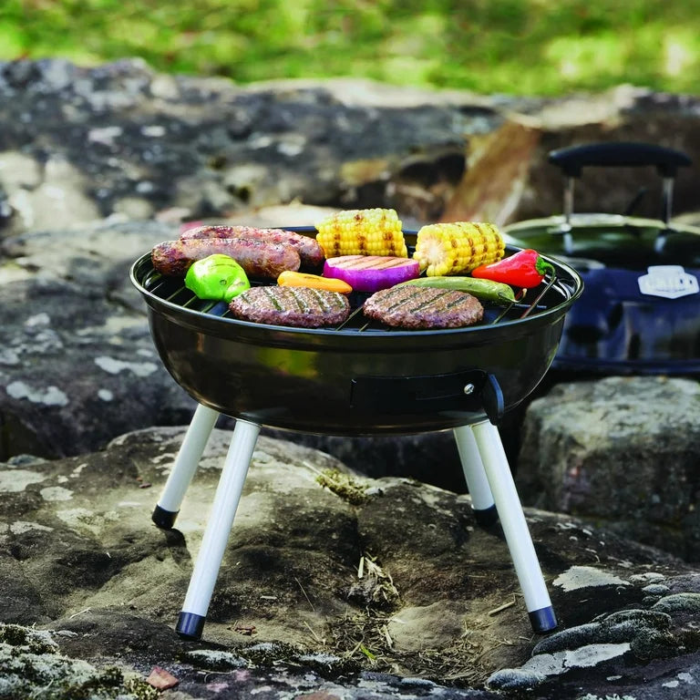 Expert Grill Parrilla Portátil de Carbón de 14.5 Pulgadas, Negra