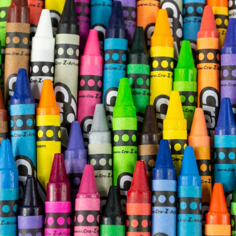 Cra-Z-Art Crayones de 96 unidades, paquete a granel con sacapuntas incorporado, multicolor, regreso a la escuela