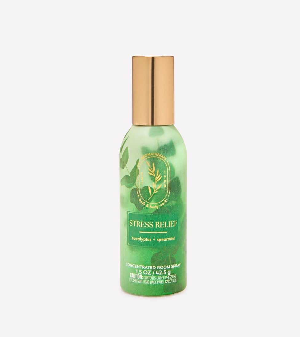 Bath & Body Works Stress Relief Eucalyptus + Spearmint – Room Spray Concentrado 42.5 g | Aromatherapy