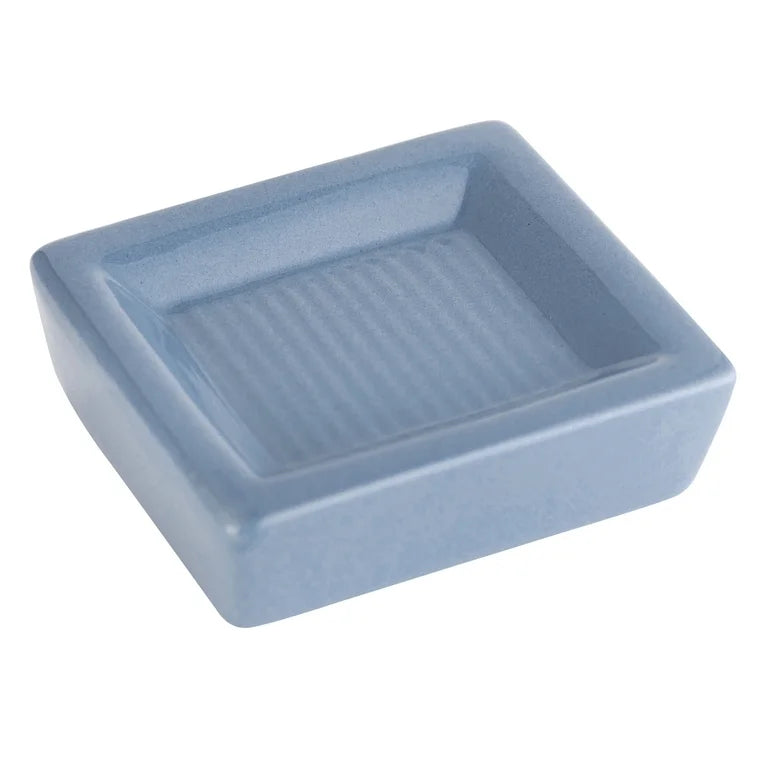 Mainstays Juego de Accesorios de Baño y Cortina de Ducha de Poliéster/cerámica a Rayas de 17 Piezas, Multicolor