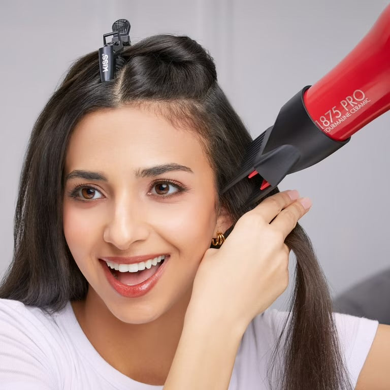 KISS Secadora de Cabello Edición de Peinado de Cerámica Turmalina Profesional de 1875 Watts, 5 Piezas