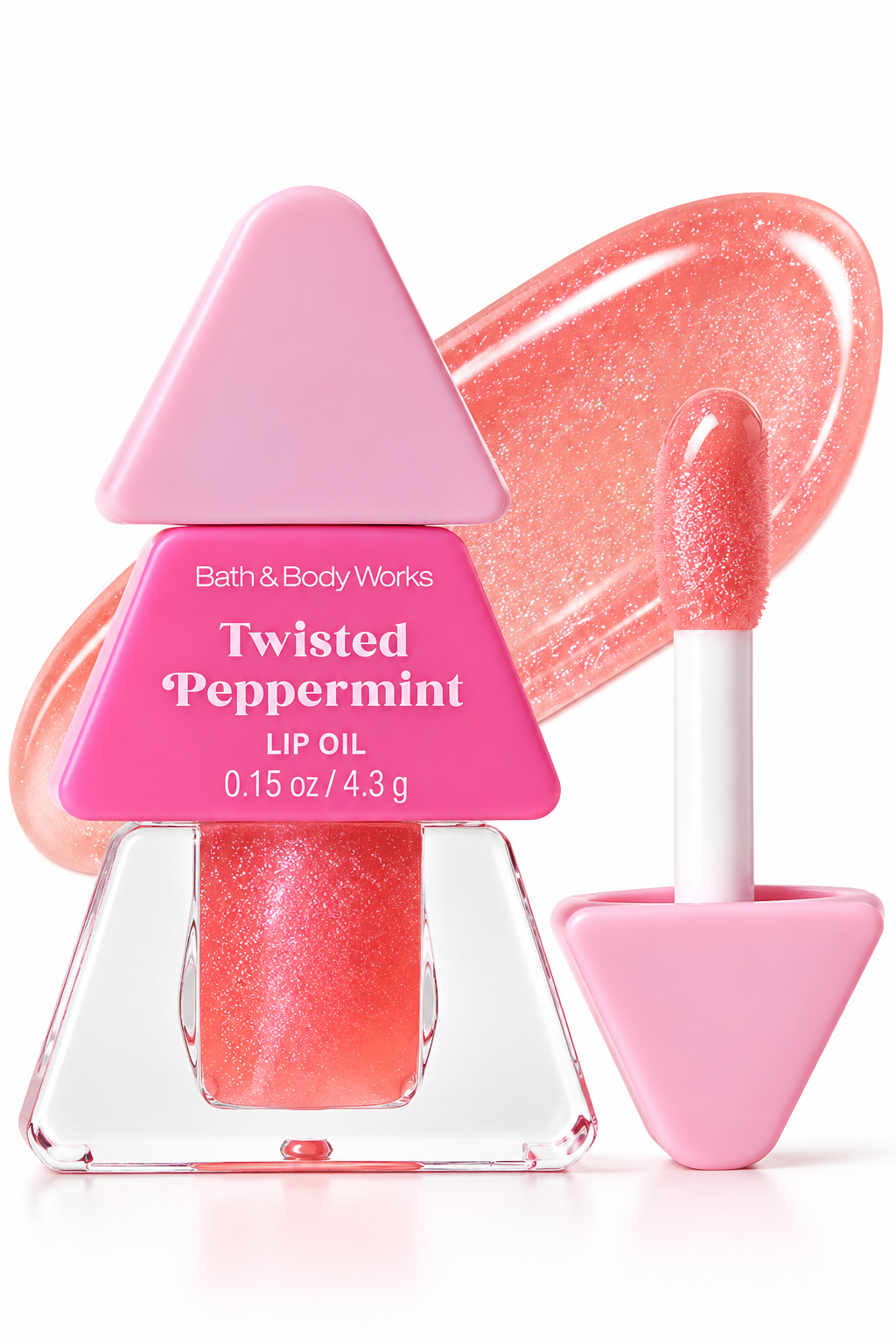 Bath & Body Works Twisted Peppermint Lip Oil – Aceite Labial con Brillo 4.3 g