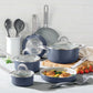 Tramontina Juego de Utensilios de Cocina de Cerámica de 13 Piezas, Everyday Collection - Mar de Bering Azul