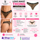 Victoria’s Secret Logo Waist Thong – Leopard Print 🐆🖤