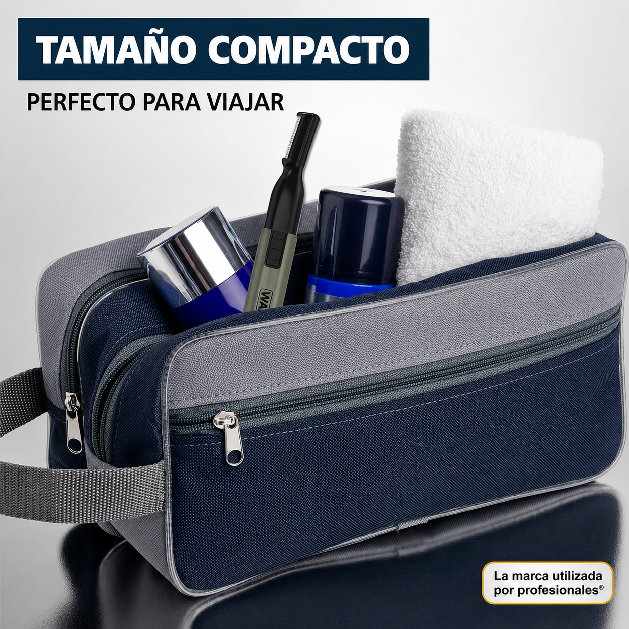 Wahl Recortadora de Pelo con Detalle Facial y Corporal con Batería de Litio Microgroomsman para Hombre 5640-1101