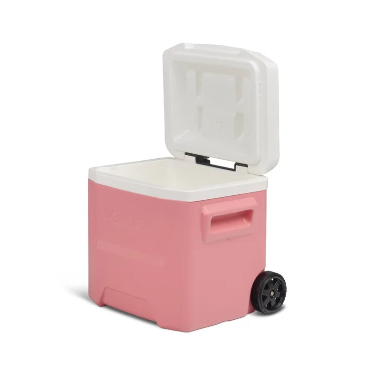 Igloo Hielera Nevera de 16 QT Laguna con Ruedas, Rosa Coral