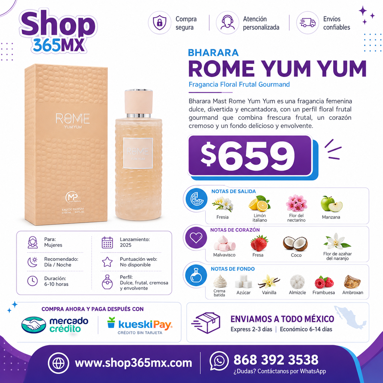 MAST PERFUME ROME YUM YUM M EDP 100ML