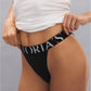 Victoria’s Secret Panty Negro con Cintura Elástica con Logo