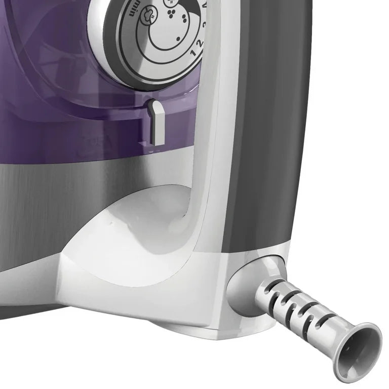 BLACK+DECKER Professional Steamer with Stainless Steel Sole and Extra Long Cord, Purple, IR1350S