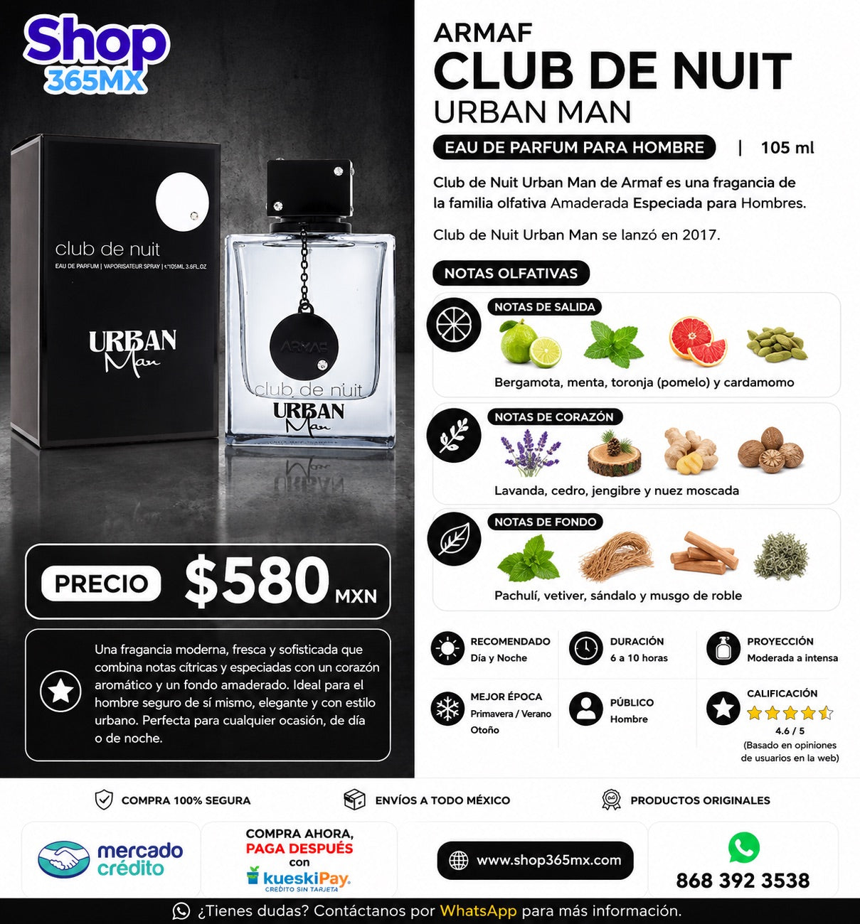 ARMAF Club de Nuit Urban Man EDP H 100ML