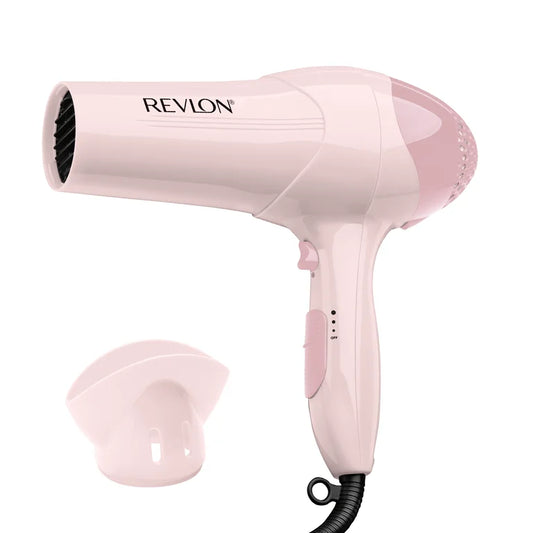 Revlon Essentials Secadora de Cabello Iónica con Control Del Frizz, 1875 Watts, Rosa Claro