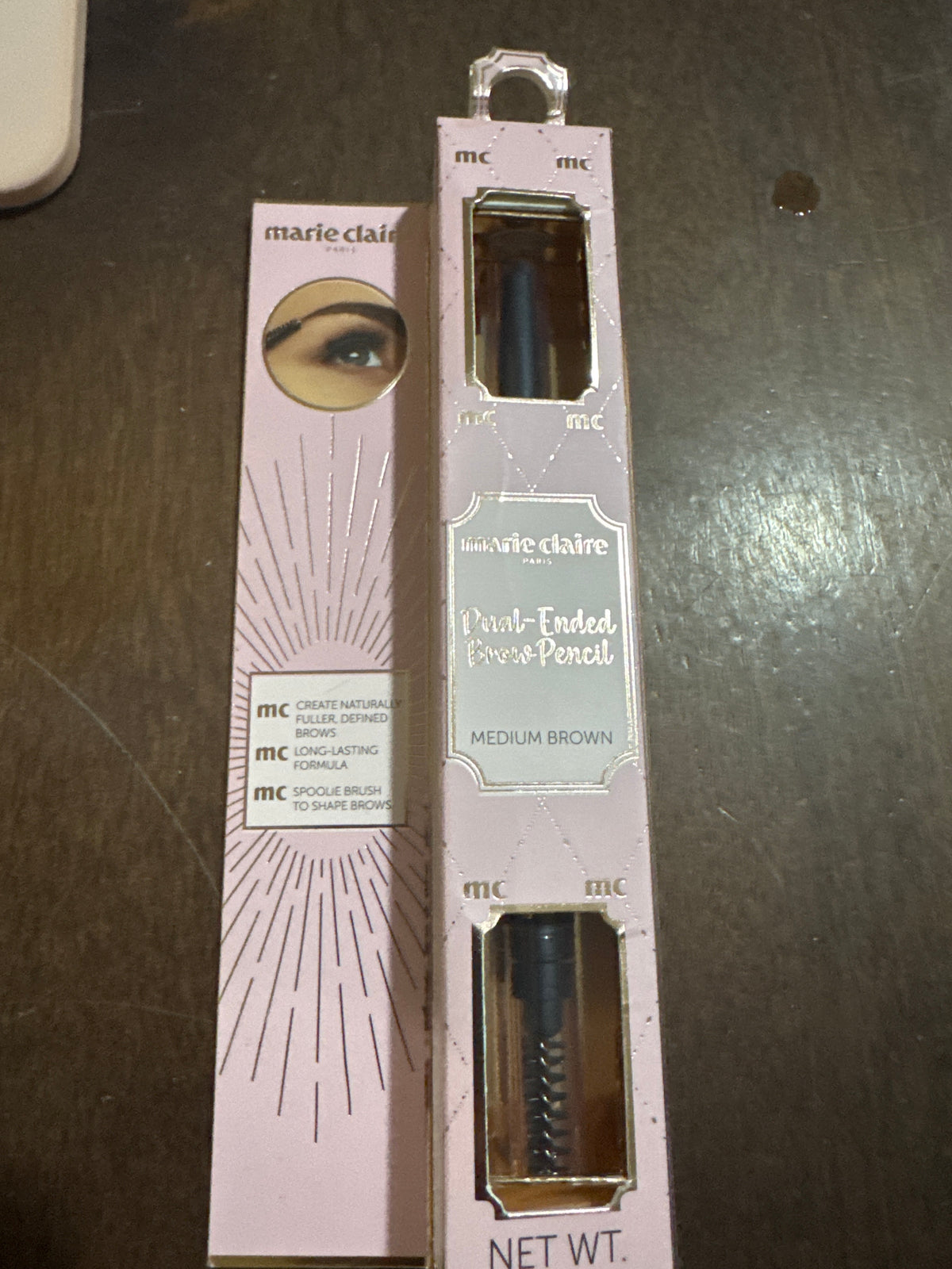 Marie Claire Dual -Ended Brow Pencil Medium Brown