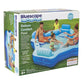 Piscina familiar inflable Bluescape Blue Deluxe Comfort, 4 asientos, cuadrada, a partir de 6 años