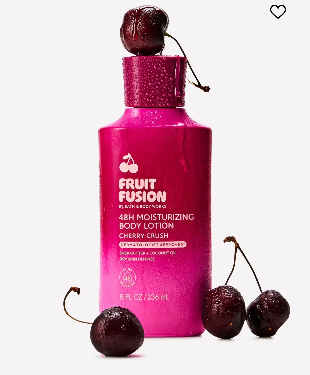 Bath & Body Works Fruit Fusion Cherry Crush Body Lotion 236 ml – Loción Corporal Hidratante 48H