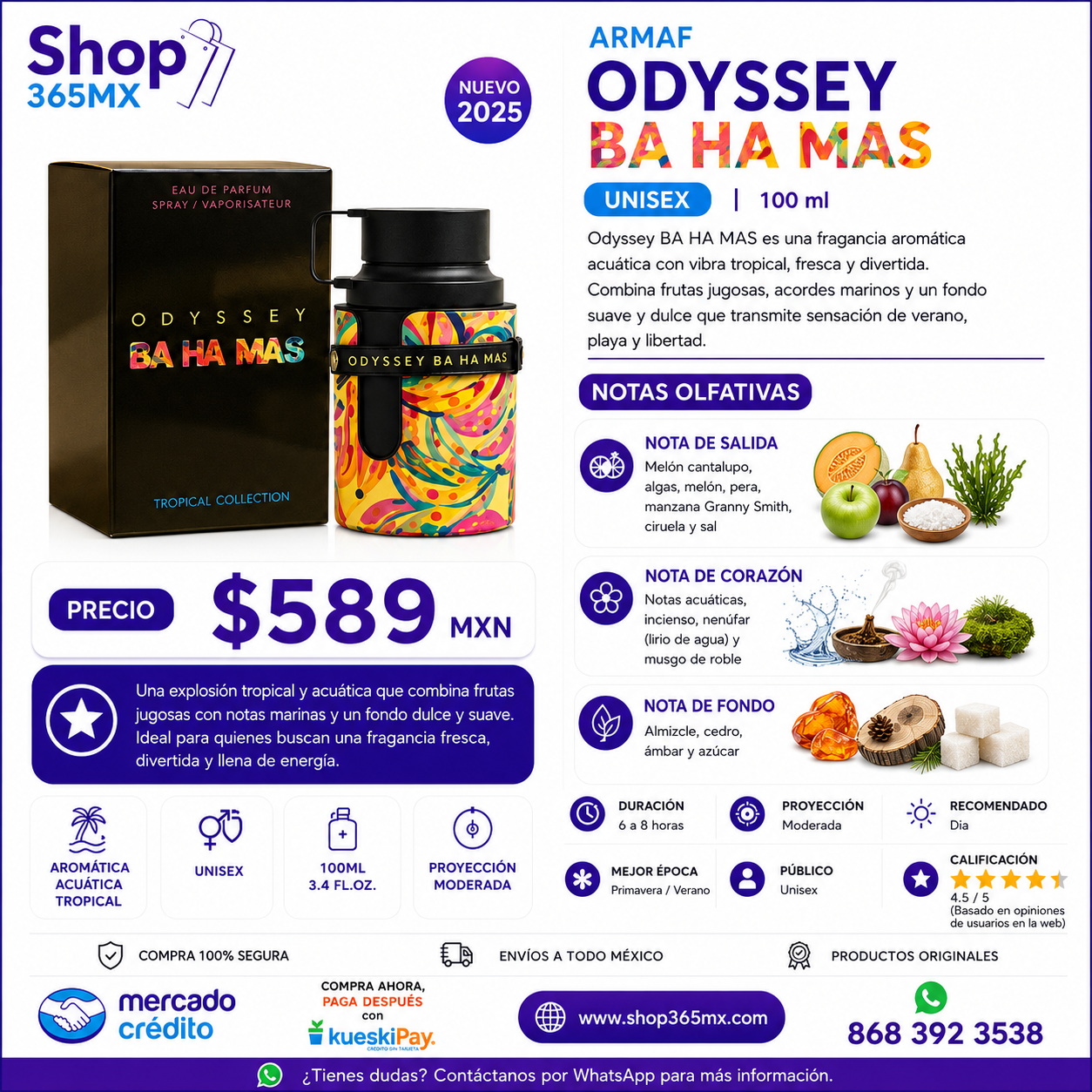 ARMAF Odyssey BA HA MÁS U EDP 100ML
