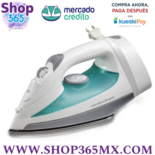 Plancha Hamilton Beach Hierro de Cordón Retráctil, Blanco, Modelo 14212