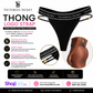 Victoria’s Secret Logo Strap Thong Negro – Tanga con Tiras Laterales y Detalle Dorado