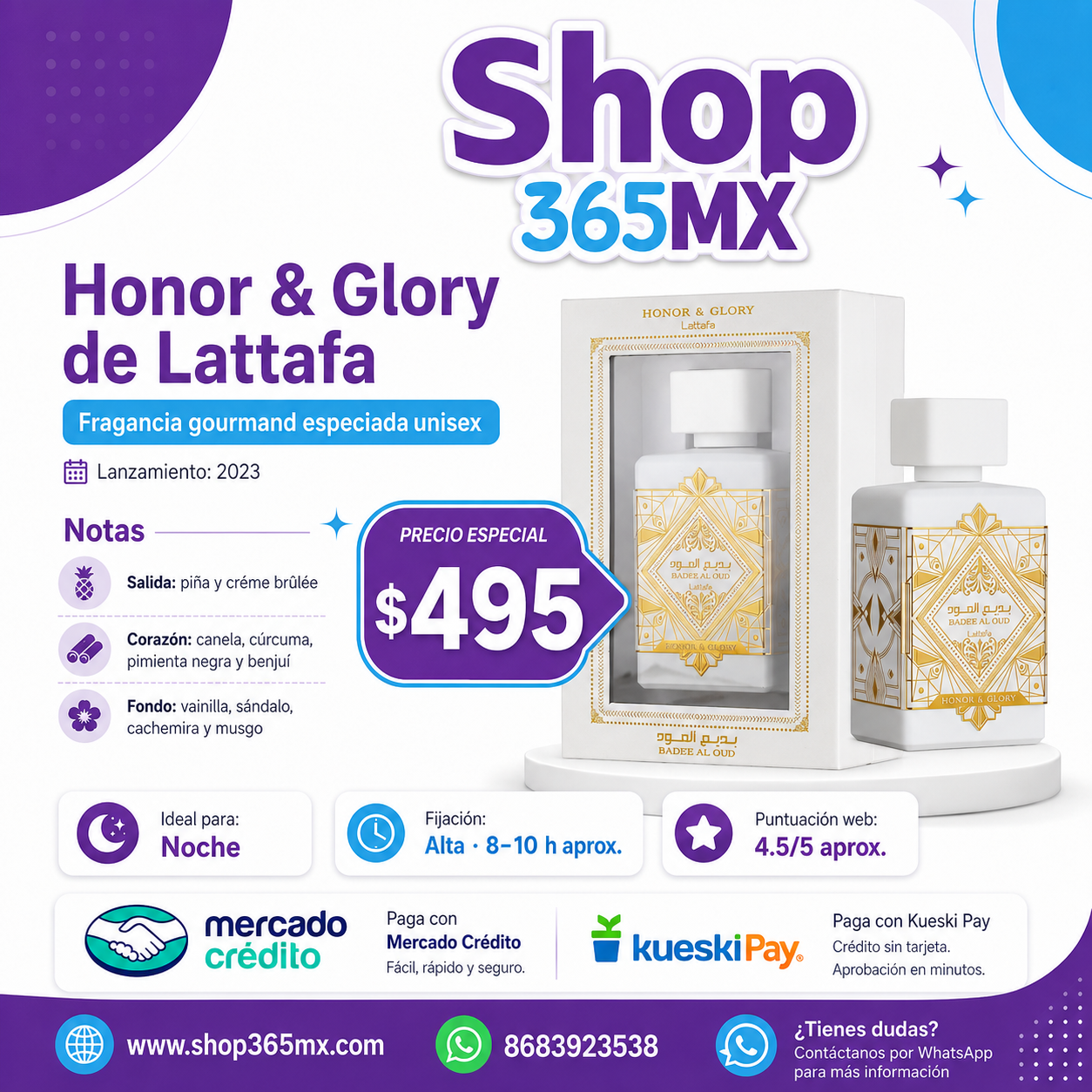 Lattafa Bade’e Al Oud Honor & Glory EDP U 100ML