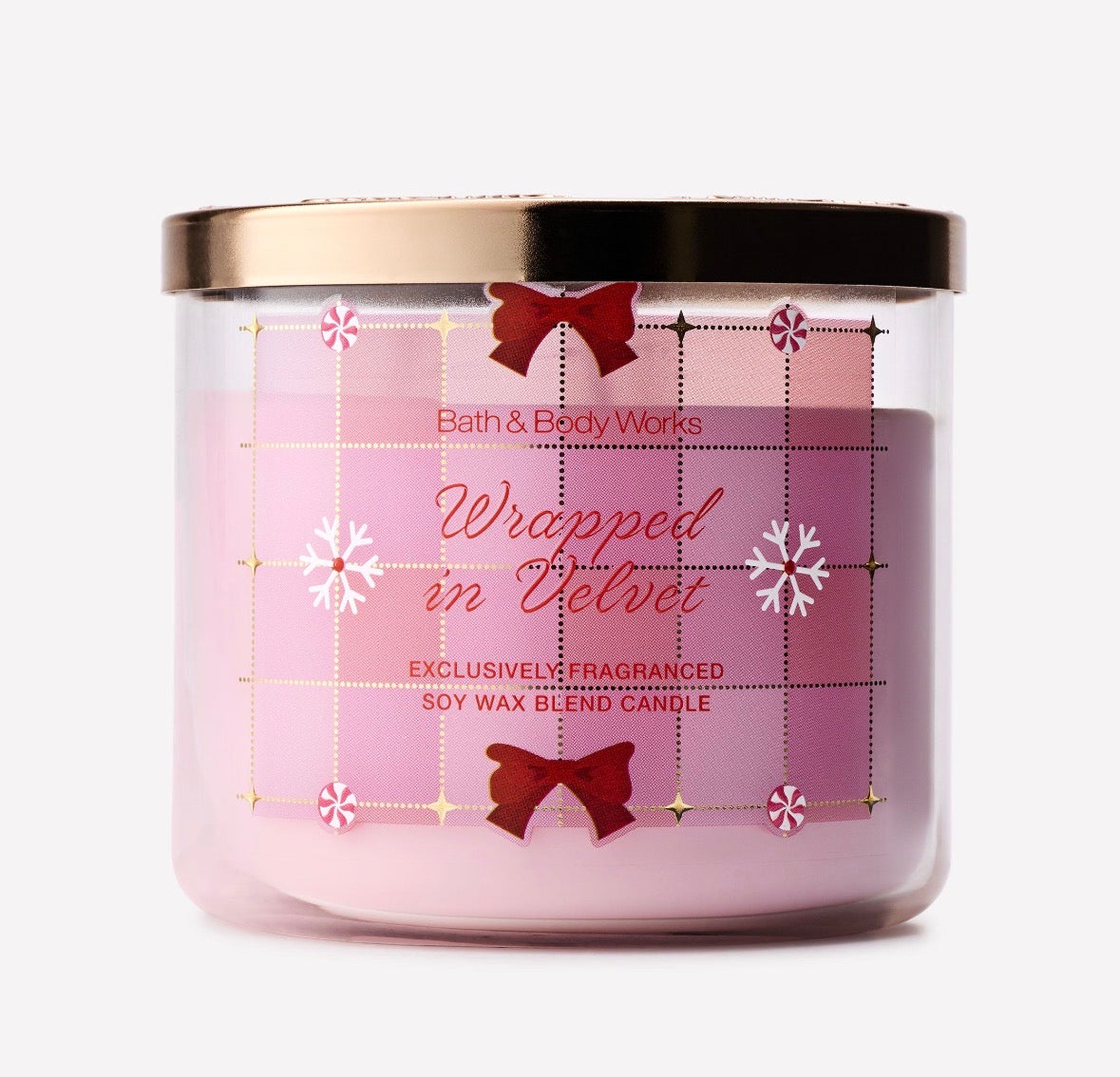 Wrapped in Velvet Vela 3 Mechas Bath & Body Works 411 g