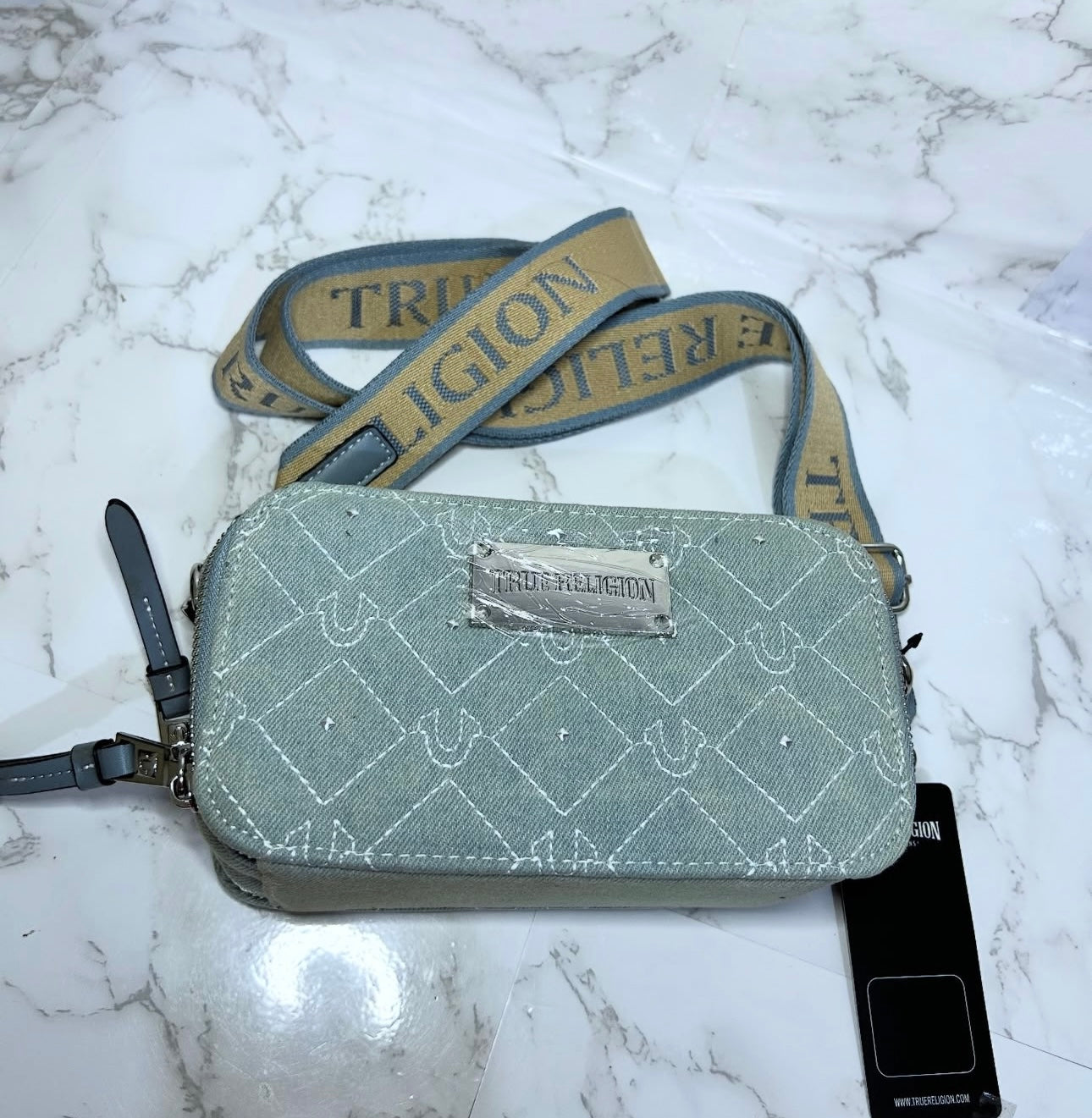 Bolsa Crossbody True Religion – Mezclilla claro ORIGINAL