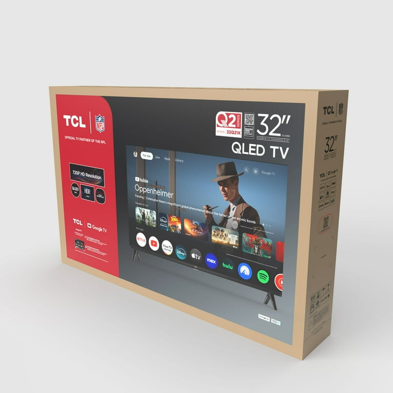 TCL 32" Serie Q21K (Nuevo 2025) 720P HD QLED Smart TV con Google TV – 32Q21K