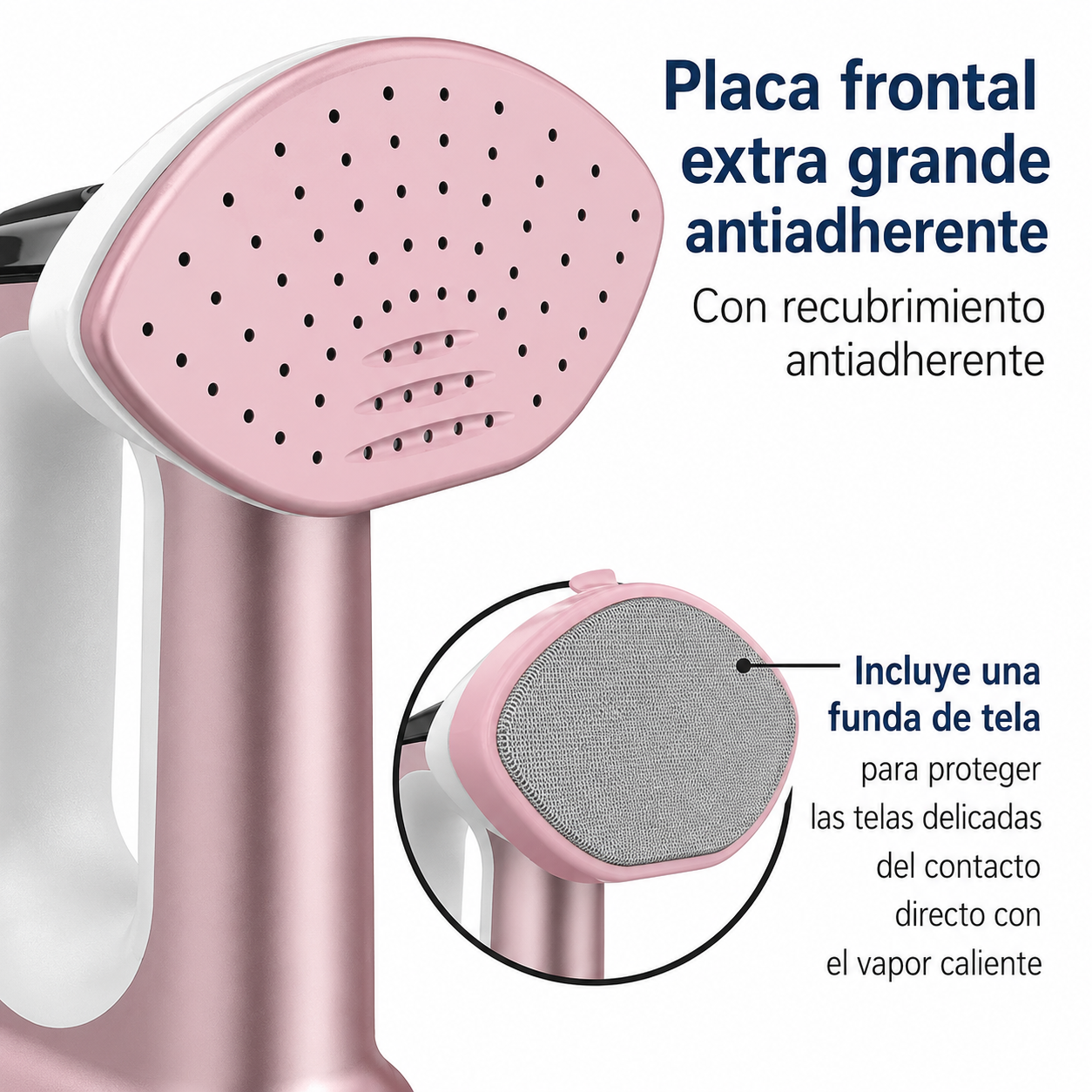 Hamilton Beach Vaporizador/hierro para Ropa 3 en 1: Versátil, Control de Vapor Ajustable y Selección de Telas