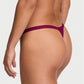 💜 Victoria’s Secret Tanga Thong con Cintura Logo – Color Vino