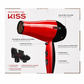 KISS Secadora de Cabello Edición de Peinado de Cerámica Turmalina Profesional de 1875 Watts, 5 Piezas