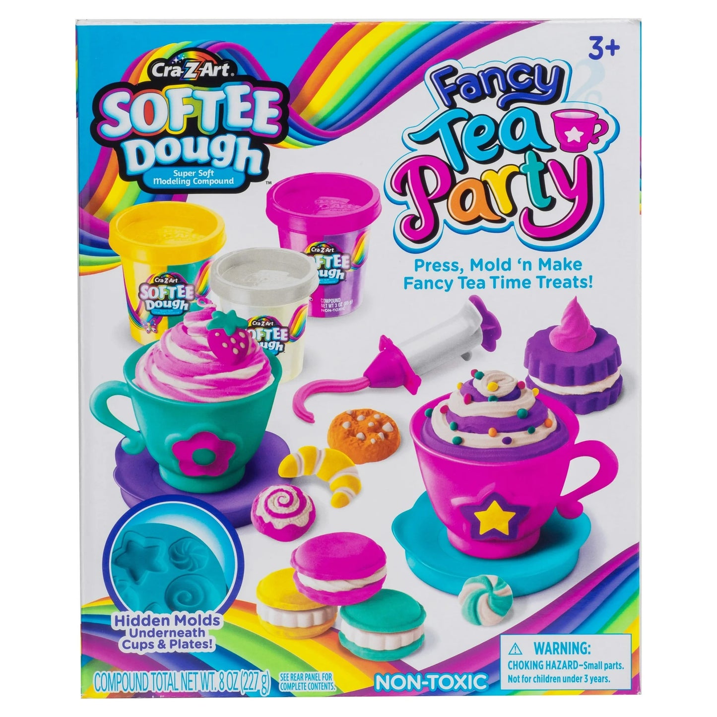 Cra-Z-Art Softee Dough Fancy Tea Party 1 Juego de Masa Multicolor, a Partir de 3 Años