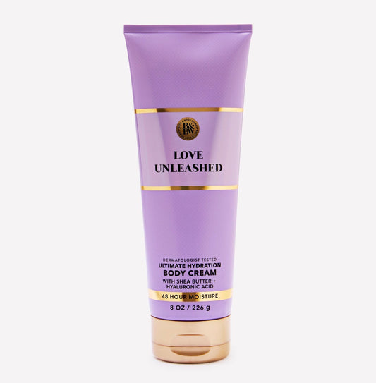 Bath & Body Works Love Unleashed Body Cream 226 g – Crema Corporal con Karité y Ácido Hialurónico